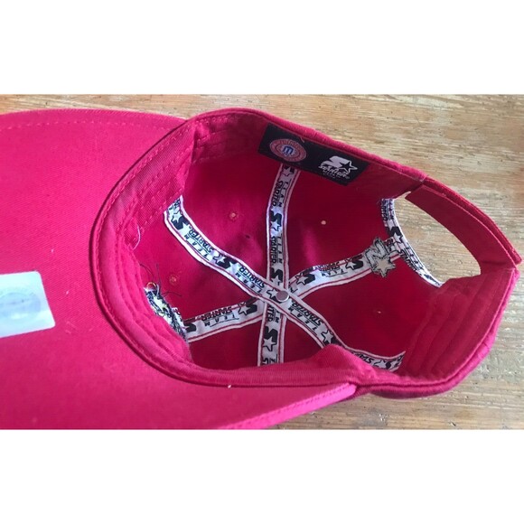 Maryland Terrapins Hat Starter Embroidered Logo Red Strapback Terps University - Picture 8 of 11